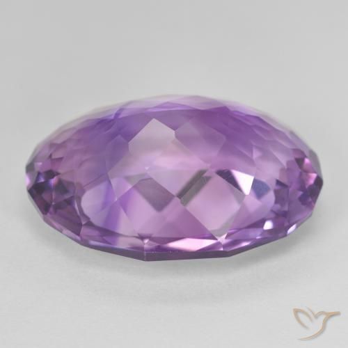 Améthyste Violet violacé naturelle ovale, 21.94 ct, VVS-VS