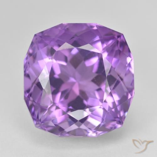 21.58ct Naturel Violet intense Améthyste, Coussin, VVS-VS