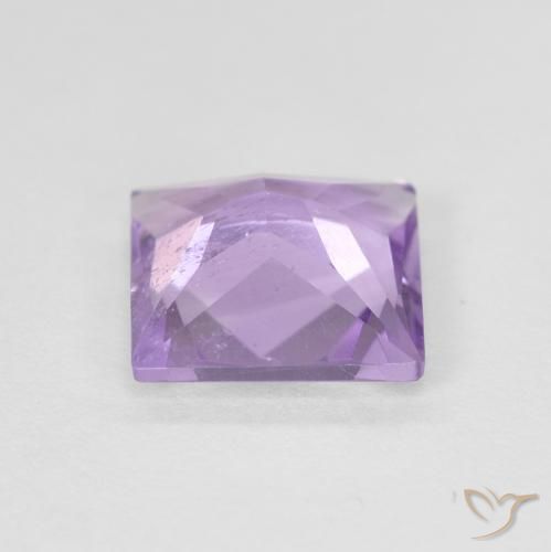 Améthyste Violet Rosâtre naturelle Carré, 1.21 ct, VS