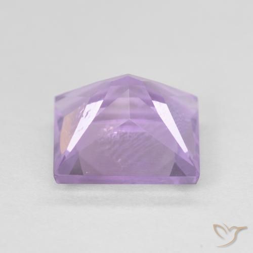 Améthyste Violet rose moyen naturelle Carré, 2.25 ct, VS