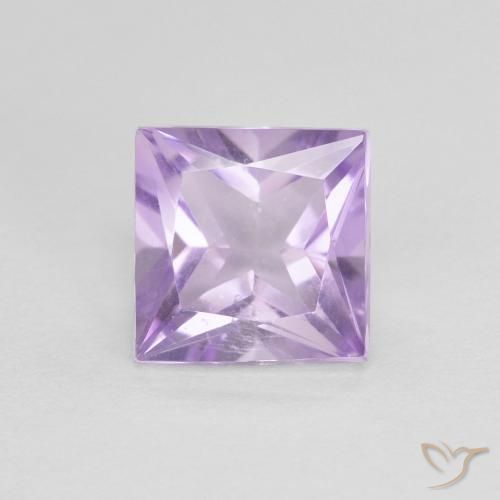 1.10ct Naturel Violet rosâtre léger Améthyste, Carré, VS