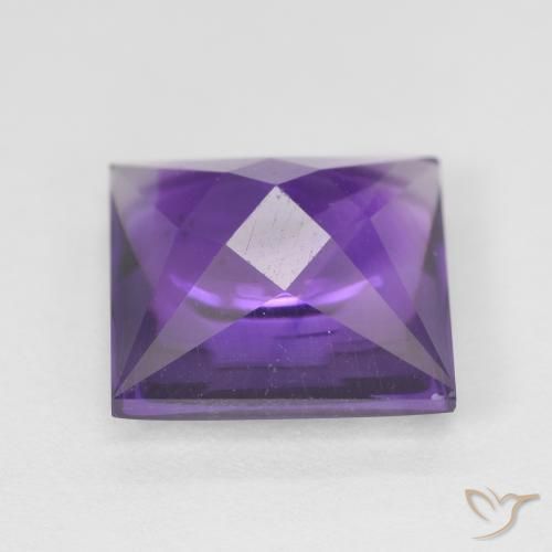Améthyste Medium Light-Violet naturelle Carré, 4.10 ct, Transparent