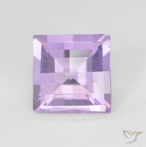 1.38ct Naturel Violet rosâtre léger Améthyste, Carré, VVS-VS