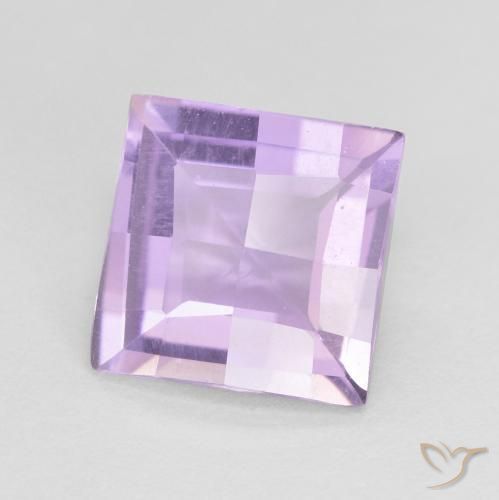 Améthyste Violet Iris naturelle Carré, 1.54 ct, VVS-VS