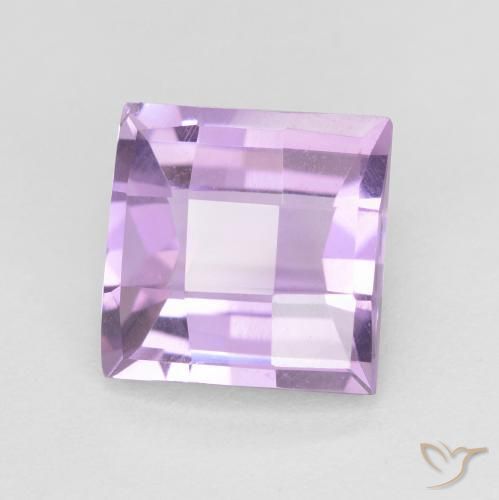 Améthyste Violet Rosâtre naturelle Carré, 2.41 ct, VVS
