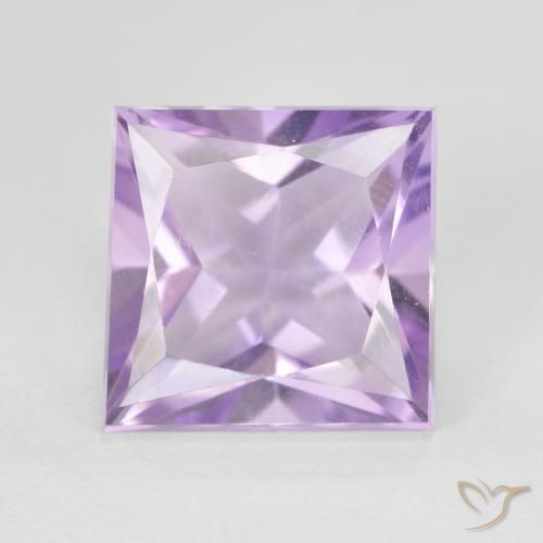 4.33ct Naturel Violet moyen Améthyste, Carré, VVS