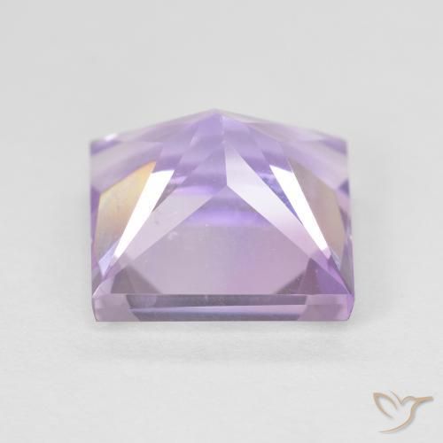 Améthyste Violet moyen naturelle Carré, 4.33 ct, VVS