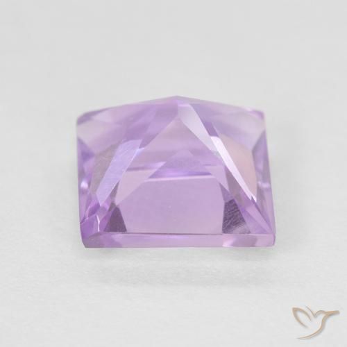 Améthyste Violet rose moyen naturelle Carré, 1.55 ct, VVS