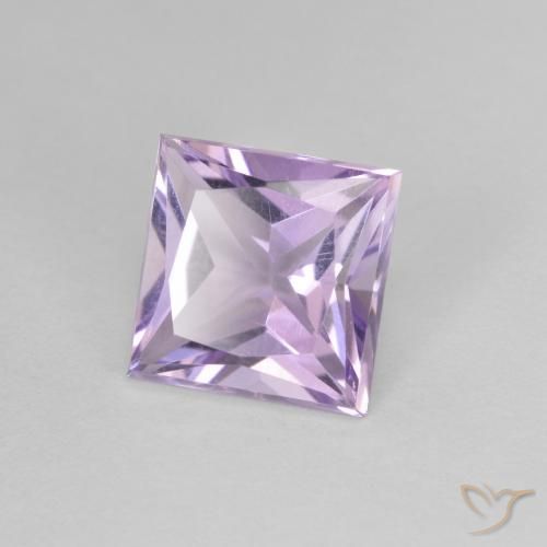 Améthyste Violet clair naturelle Carré, 1.93 ct, VS