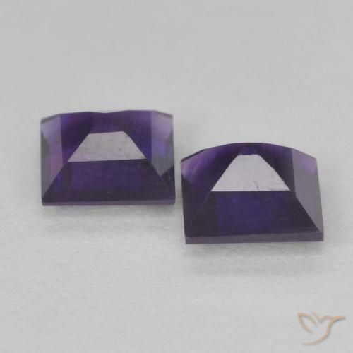 Shop natural 0.86ct Violet foncé Améthyste gems, Carré, from Brésil at GemSelect. In stock, global shipping!