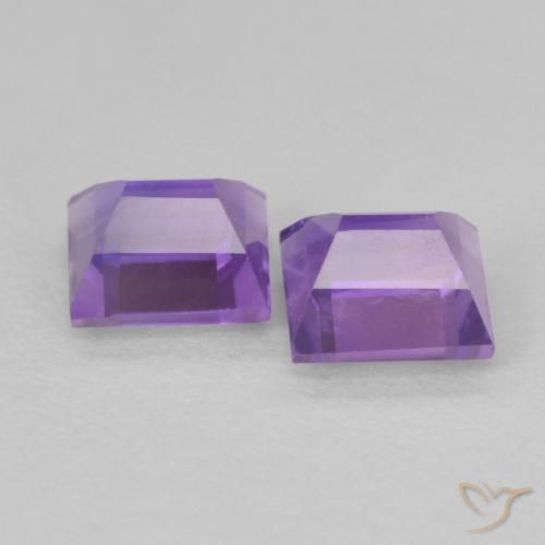Shop natural 0.85ct Violet intense Améthyste gems, Carré, from Brésil at GemSelect. In stock, global shipping!
