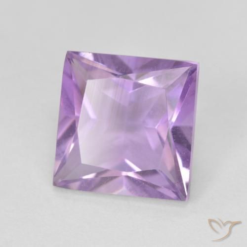 Améthyste Violet rose moyen naturelle Carré, 2.32 ct, VS
