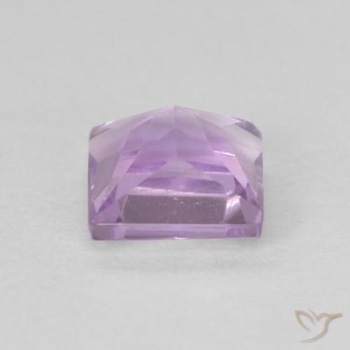 Améthyste Violet moyen naturelle Carré, 0.65 ct, VS