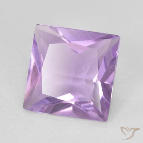 Améthyste Violet Iris naturelle Carré, 1.20 ct, VS