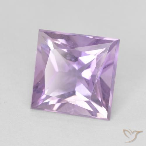 Améthyste Violet clair naturelle Carré, 1.97 ct, VS