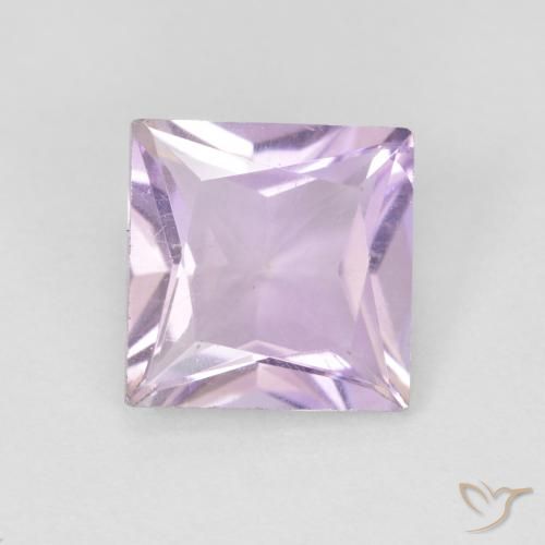 1.35ct Naturel Violet rosâtre léger Améthyste, Carré, VS