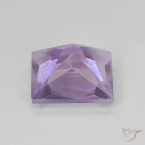Améthyste Violet rose moyen naturelle Carré, 2.09 ct, VVS-VS
