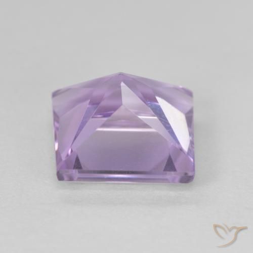 Améthyste Violet clair naturelle Carré, 3.09 ct, VVS