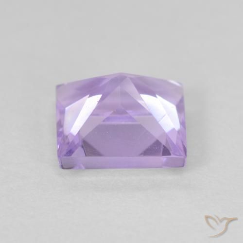 Améthyste Violet clair naturelle Carré, 0.97 ct, VVS