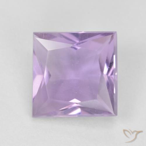 1.23ct Naturel Violet clair Améthyste, Carré, VVS