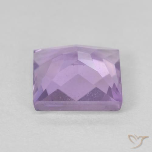 Améthyste Violet clair naturelle Carré, 1.23 ct, VVS
