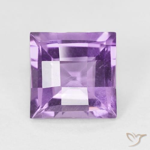 1.75ct Naturel Violet Rosâtre Améthyste, Carré, VVS-VS