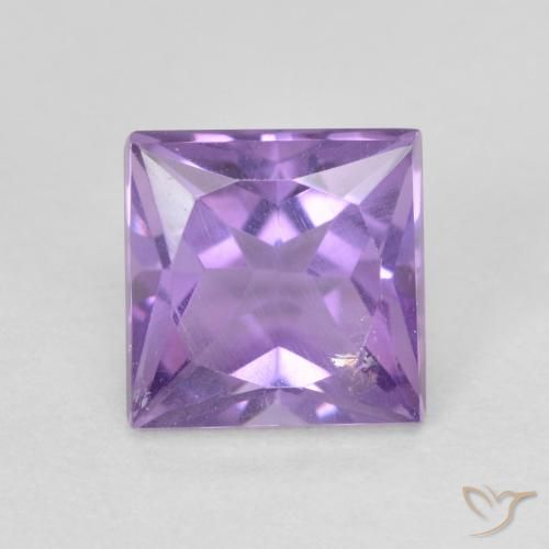 1.13ct Naturel Violet Rosâtre Améthyste, Carré, VVS-VS
