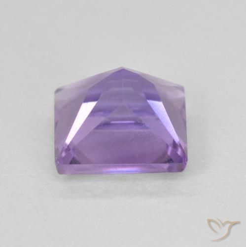 Améthyste Violet Rosâtre naturelle Carré, 1.13 ct, VVS-VS