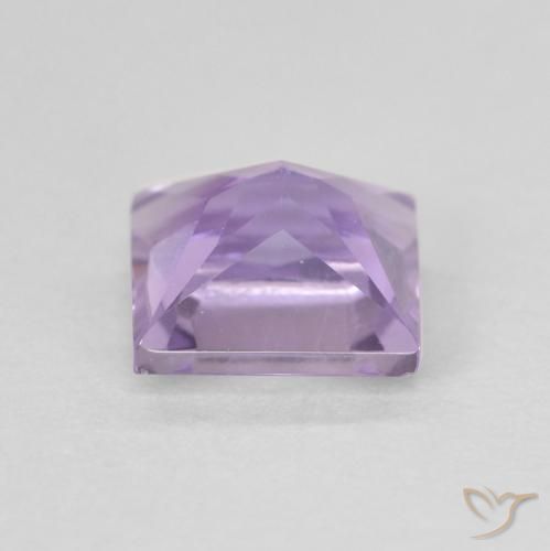 Améthyste Violet Rosâtre naturelle Carré, 1.05 ct, VVS-VS