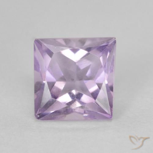 1.11ct Naturel Violet clair Améthyste, Carré, VVS-VS