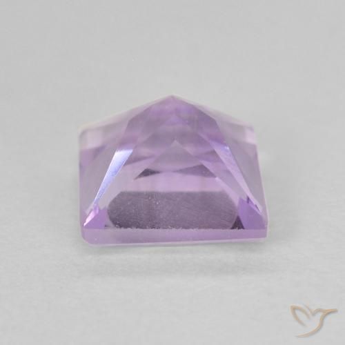 Améthyste Violet clair naturelle Carré, 1.11 ct, VVS-VS