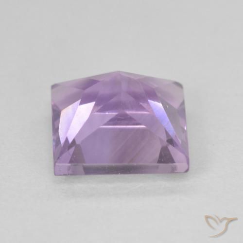 Améthyste Violet rose moyen naturelle Carré, 2.29 ct, VVS-VS
