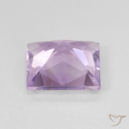 Améthyste Violet clair naturelle Carré, 2.01 ct, VVS-VS
