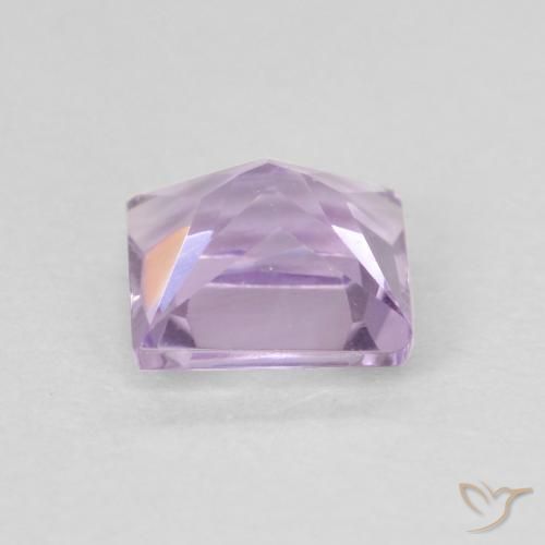 Améthyste Violet clair naturelle Carré, 0.62 ct, VVS