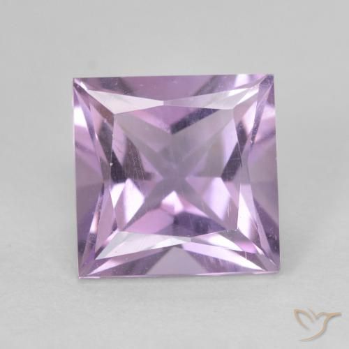 2.27ct Naturel Violet rose moyen Améthyste, Carré, VVS-VS