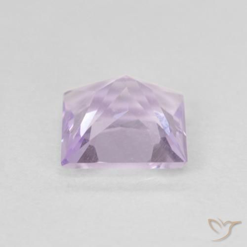 Améthyste Violet clair naturelle Carré, 0.79 ct, VVS-VS