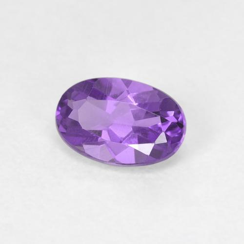 Améthyste Violet foncé naturelle Coupe ovale, 0.44 ct, VVS-VS