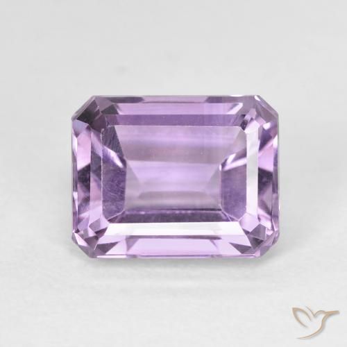 2.64ct Naturel Violet moyen Améthyste, Taille émeraude, VVS-VS