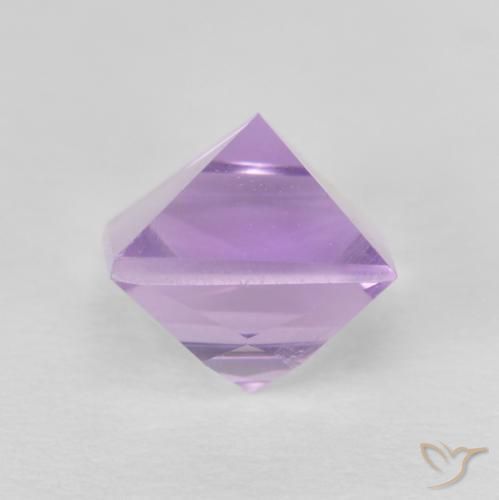 Améthyste Violet Rosâtre naturelle Carré, 1.21 ct, VVS-VS