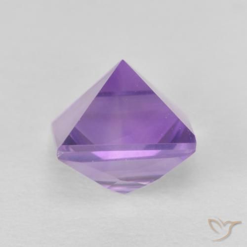 Améthyste Violet moyen naturelle Carré, 1.14 ct, VVS-VS