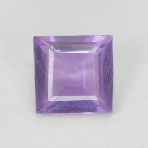 0.37ct Naturel Violet Rosâtre Améthyste, Carré, VVS-VS