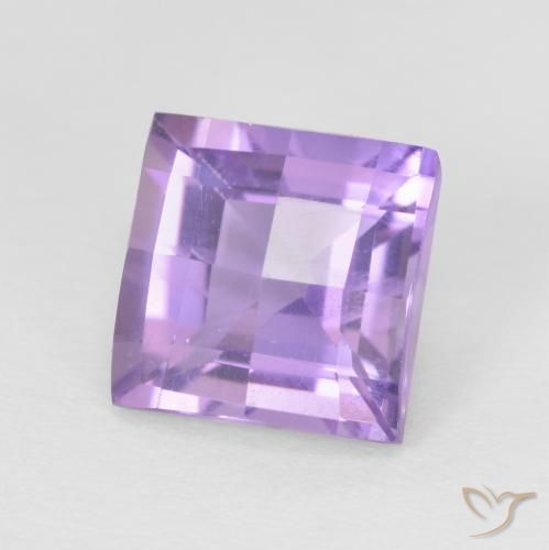Améthyste Violet Rosâtre naturelle Carré, 1.86 ct, VS