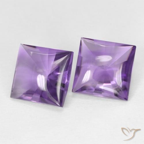 Shop natural 4.38ct Medium Light-Violet Améthyste gems, Carré, from Brésil at GemSelect. In stock, global shipping!