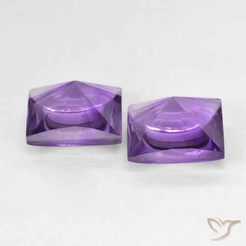 Shop natural 4.38ct Medium Light-Violet Améthyste gems, Carré, from Brésil at GemSelect. In stock, global shipping!