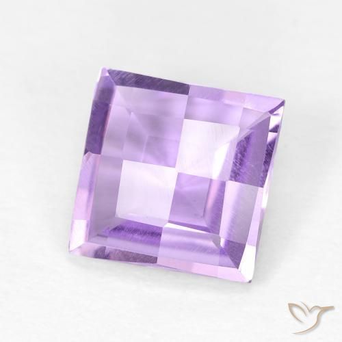 Améthyste Violet moyen naturelle Carré, 1.42 ct, SI