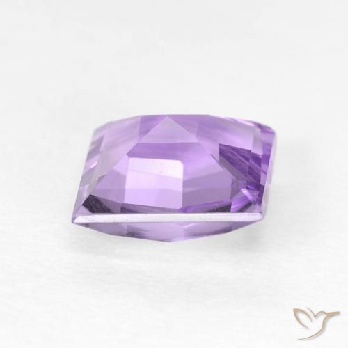 Améthyste Violet moyen naturelle Carré, 1.42 ct, SI
