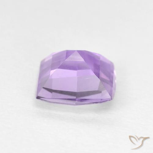 Améthyste Violet rose vif naturelle Carré, 1.08 ct, VVS-VS
