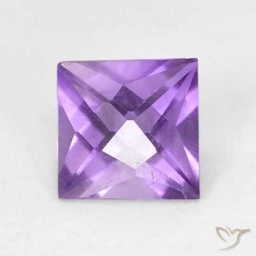 1.03ct Naturel Violet moyen Améthyste, Carré, VVS-VS