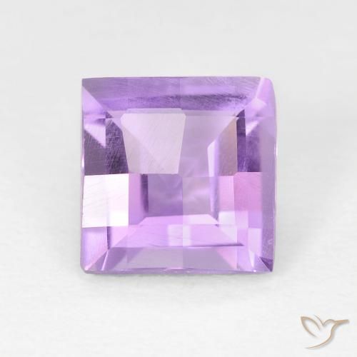 1.35ct Naturel Violet rosâtre léger Améthyste, Carré, VVS-VS