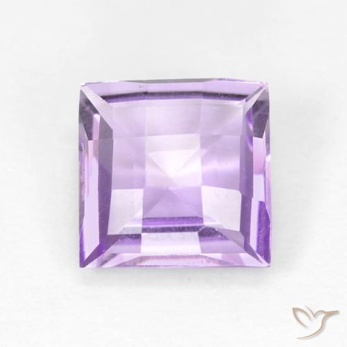 1.56ct Naturel Violet rosâtre léger Améthyste, Carré, VVS-VS